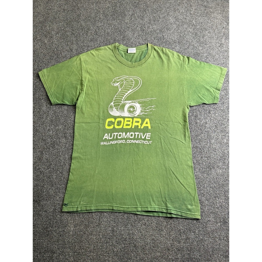Men's 90s Cobra Automotive Wallingford CT Racing Hanes Beefy-T Shirt, Size L